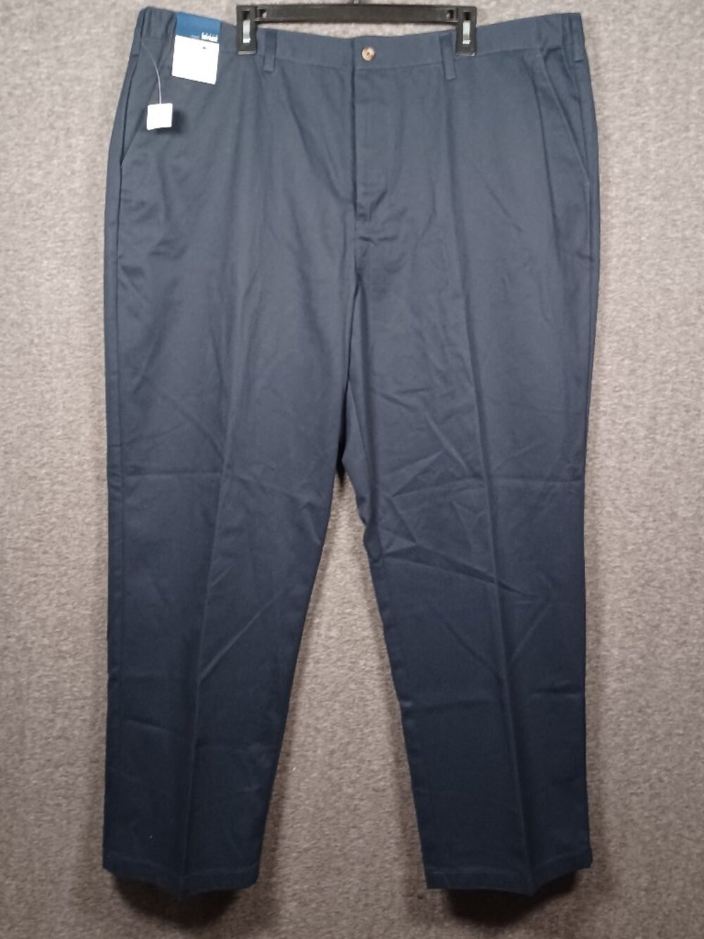 Basic Editions Men's Elastic Navy Khakis Size 46x32 NEW